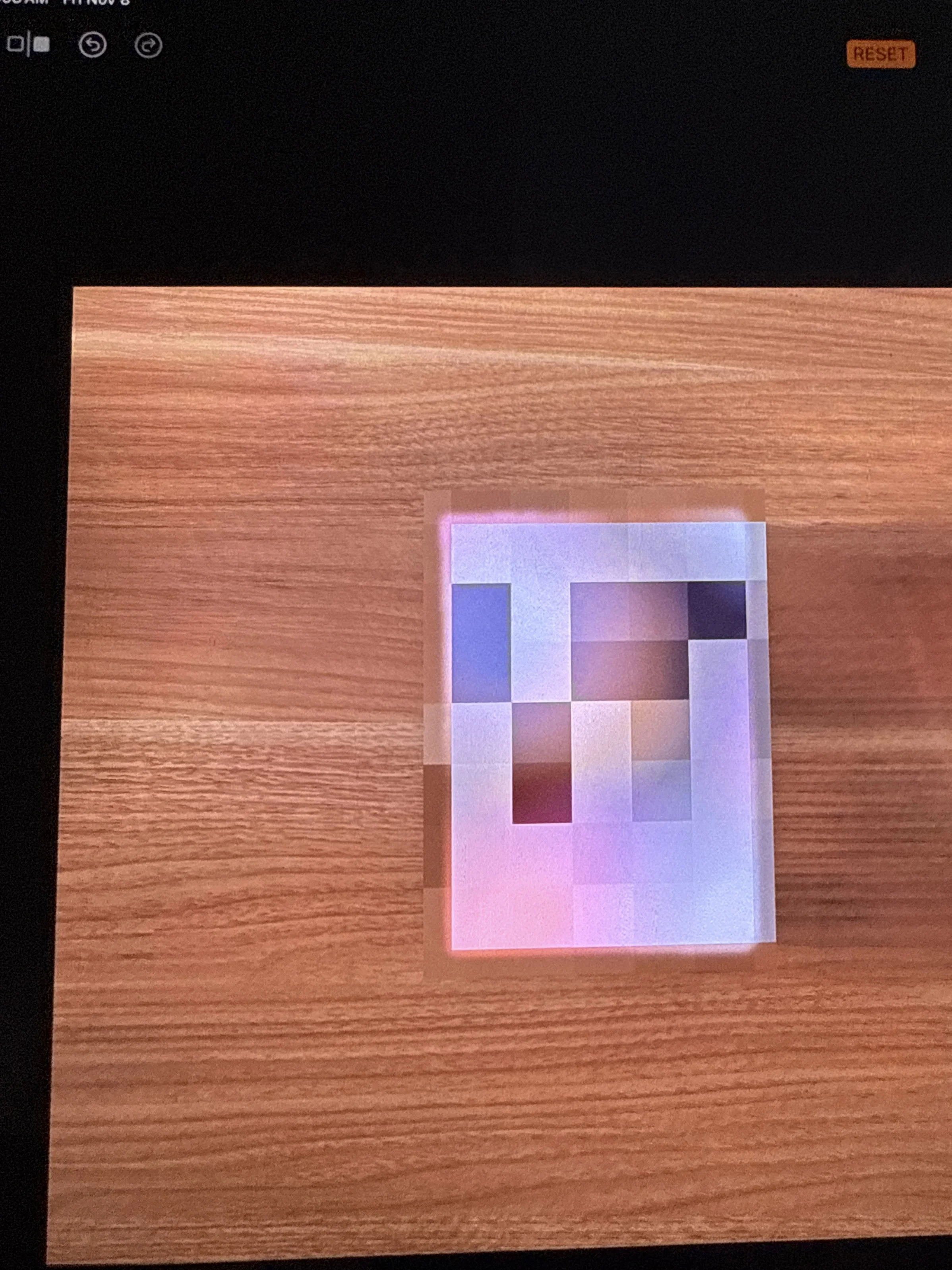 Failed attempt to remove item showing blurred result instead