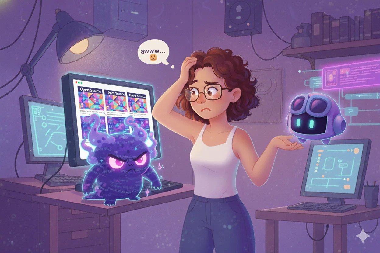 O bebê monstro rancinho agora mais forte e pronto para a batalha, mostrando determinação