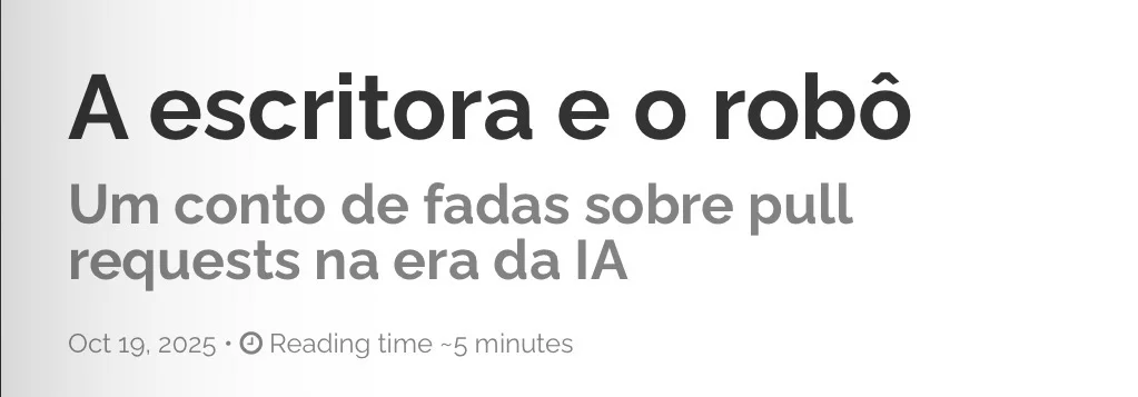 Layout de post do blog mostrando a implementação do novo recurso de subtítulo com estilo de título e subtítulo