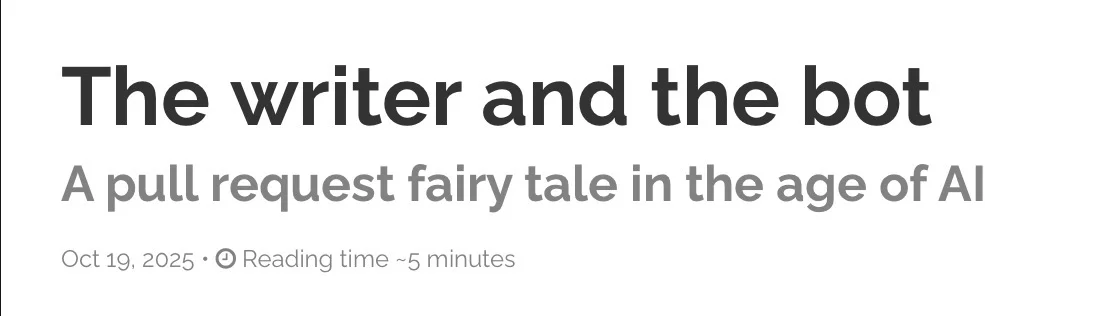 Blog post layout showing the new subtitle feature implementation with title and subtitle styling