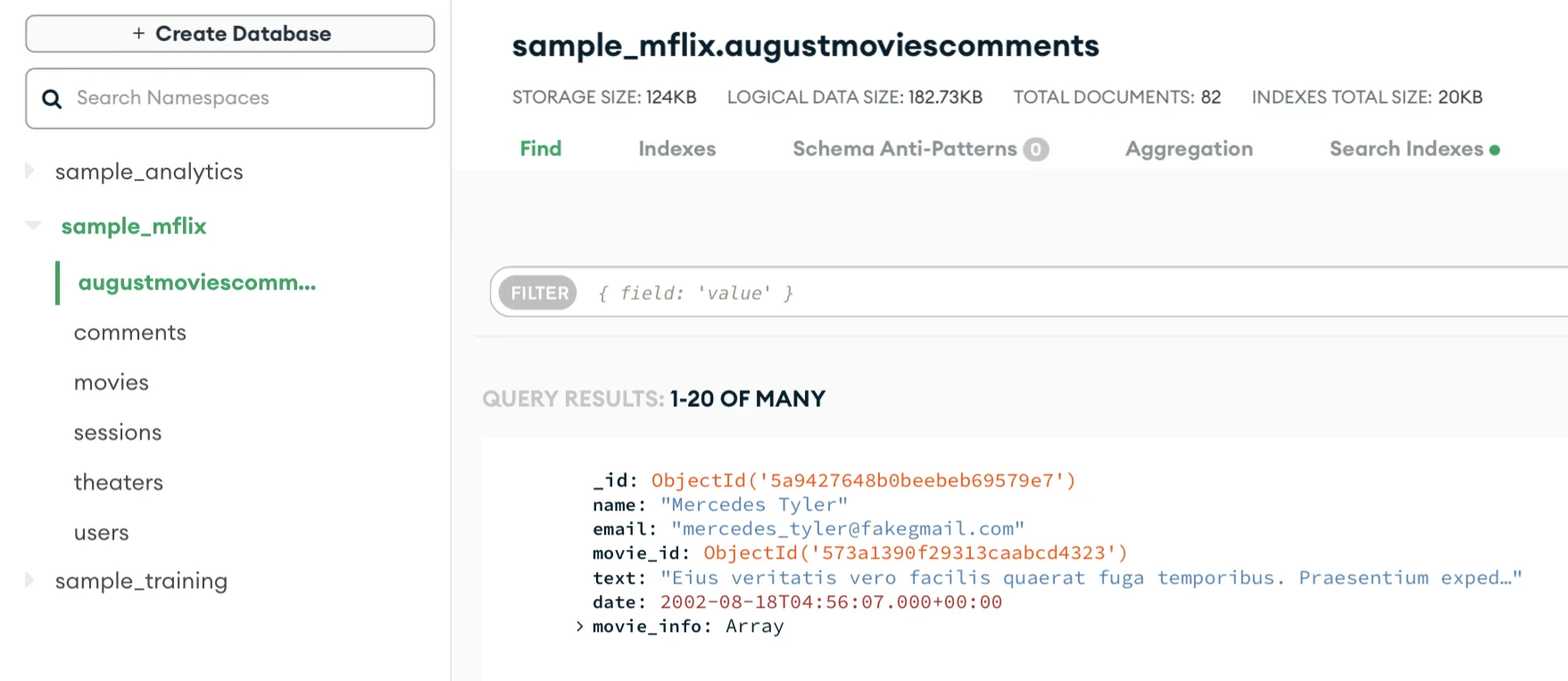 New collection details