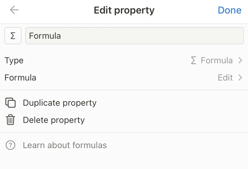 Imagem mostrando o menu de edição de uma propriedade